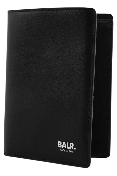 UNISEX BT LEATHER PASSPORT HOLDER BLACK 3