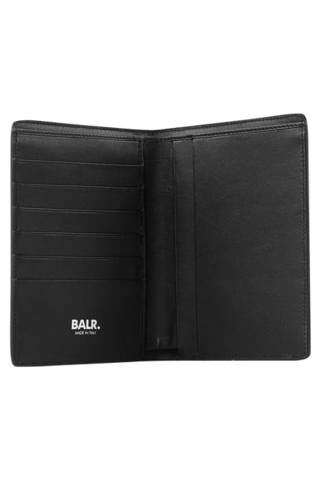 UNISEX BT LEATHER PASSPORT HOLDER BLACK 1