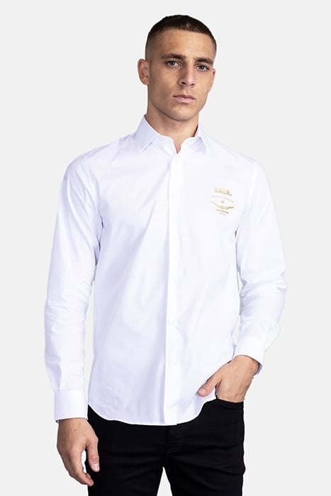 PHILLIPE SLIM EMBLEM SHIRT BRIGHT WHITE 1