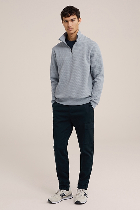 HALFWAY ZIPPER GREYISH BLUE 3