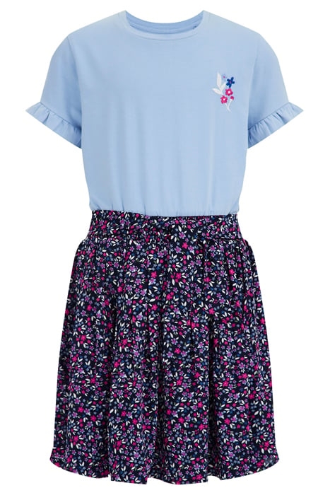 DRESS MID LENGTH BLUE 3