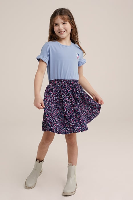 DRESS MID LENGTH BLUE 2