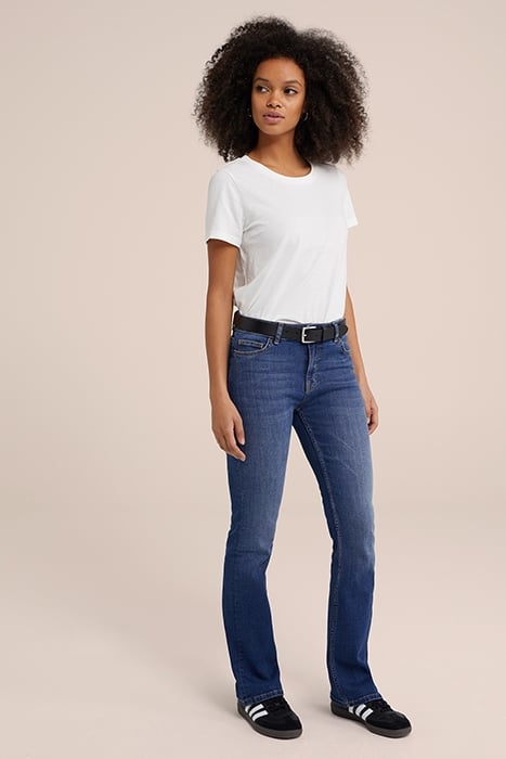 5-POCKET MID WAIST DARK BLUE 3