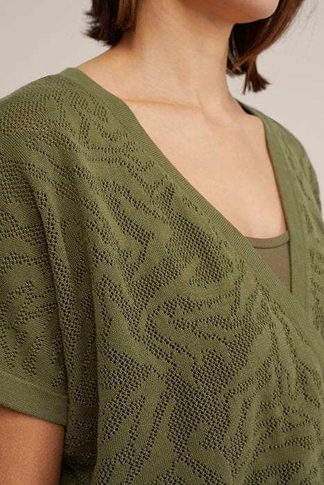 KNITTED PULLOVER ARMY GREEN 5
