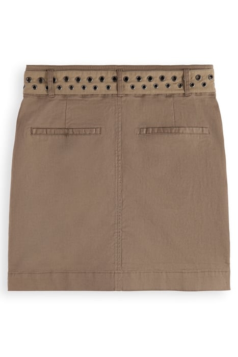 HIGH-RISE CARGO MINI SKIRT LIGHT ARMY 5