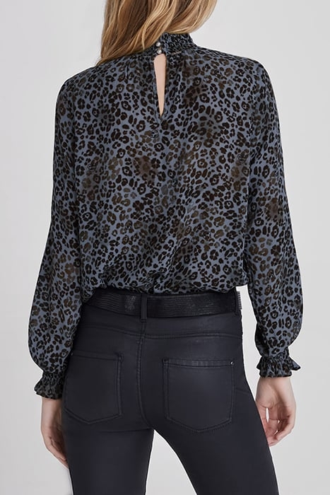 BLUE LENZING™ ECOVERO™ PANTHER-PRINT TOP 2