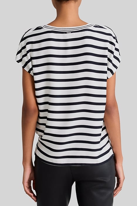 ECRU LENZING™ ECOVERO™ SAILOR-STRIPE TOP 2