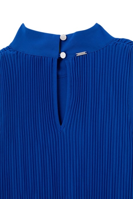 COBALT RECYCLED PLEATED TOP WITH AMERICAN ARMHOLES 7