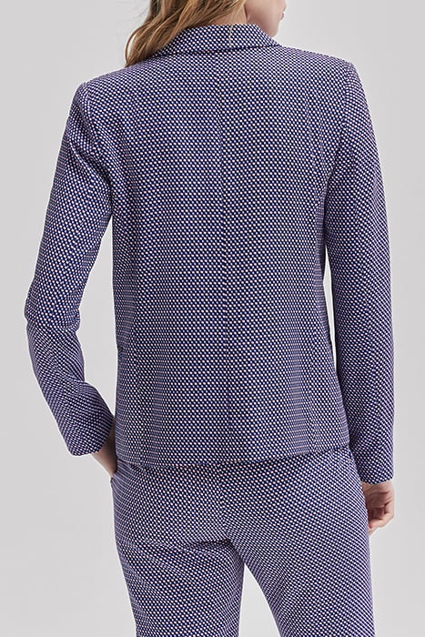 WHITE LENZING™ ECOVERO™ JACKET WITH OPTIC PRINT 2