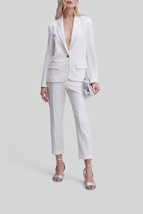 WHITE SUIT JACKET WITH MICROBEADING 3