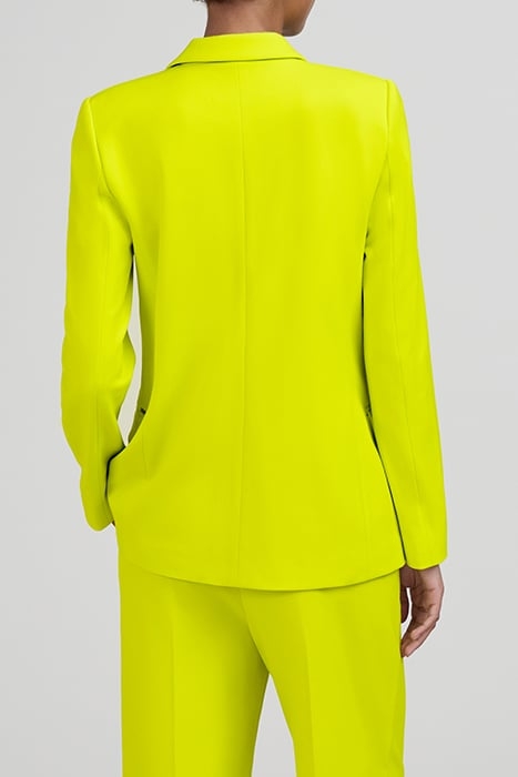 LIME GREEN SUIT JACKET WITH PIN-BADGE DECOR 2
