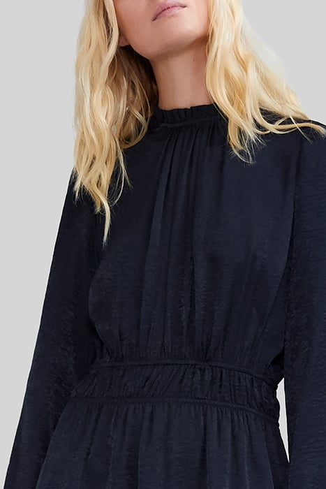 NAVY UPCYCLED ELASTICATED WAIST DRESS 6