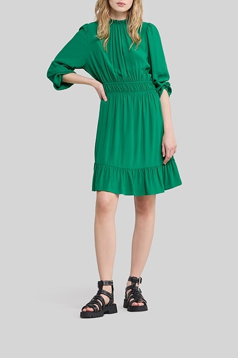 MINT UPCYCLED DRESS WITH RUFF COLLAR 3