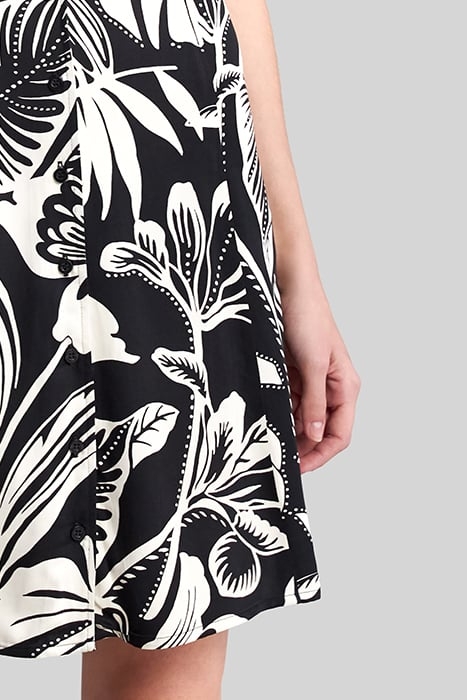 BLACK LENZING™ ECOVERO™ TROPICAL PRINT DRESS 6