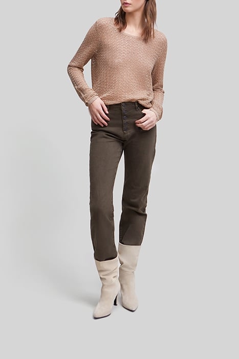 SESAME LUREX DECORATIVE OPENWORK KNIT SWEATER 3