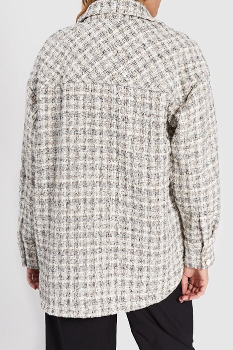 BEIGE TWEED-STYLE OVERSHIRT 2