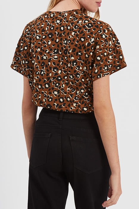 CAMEL LEOPARD PRINT T-SHIRT 2