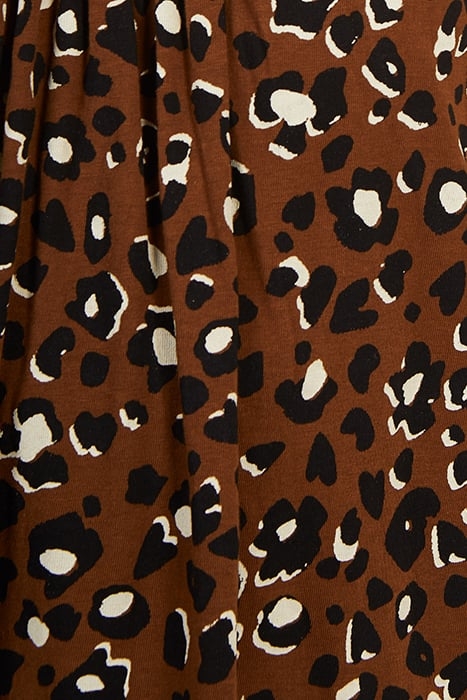 CAMEL LEOPARD PRINT LONG DRESS 6