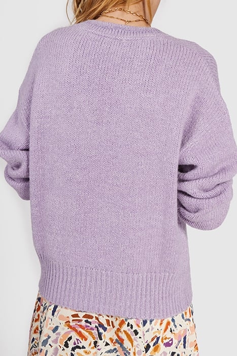 MAUVE LUREX KNIT SWEATER 2