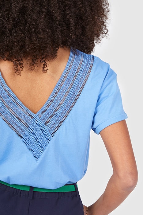 AZURE REVERSIBLE T-SHIRT WITH LACE 2