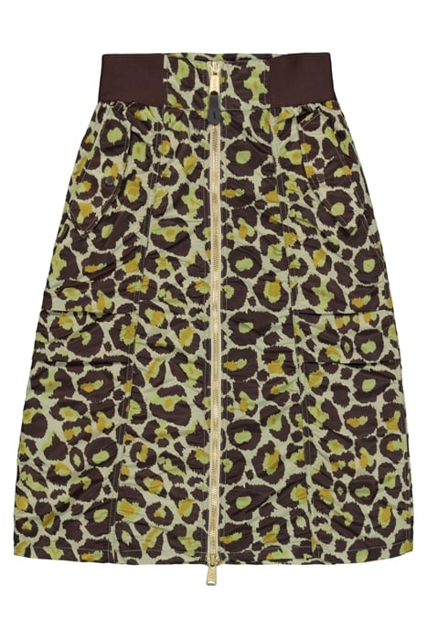 MA-1 MIDI SKIRT CAMO OLIVE LEO CAMO 5