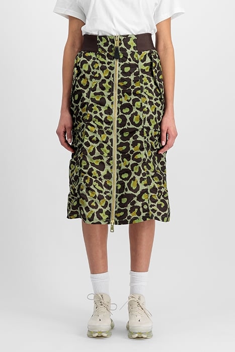 MA-1 MIDI SKIRT CAMO OLIVE LEO CAMO 1