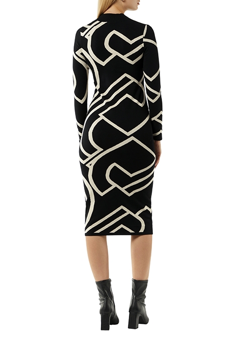 COMMA DRESSES GREY/BLACK 2