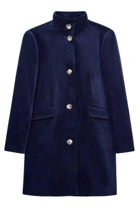 KARLA VELVET COAT DARK NAVY 1