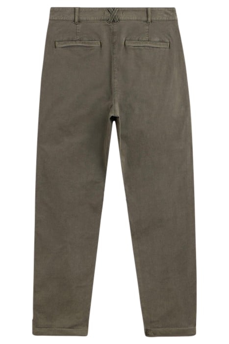 TWISTER CHINO TROUSER KHAKI GREEN 4