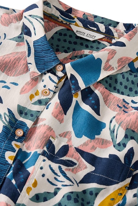 SOPHIE ORGANIC COTTON SHIRT IVORY PRINT 6