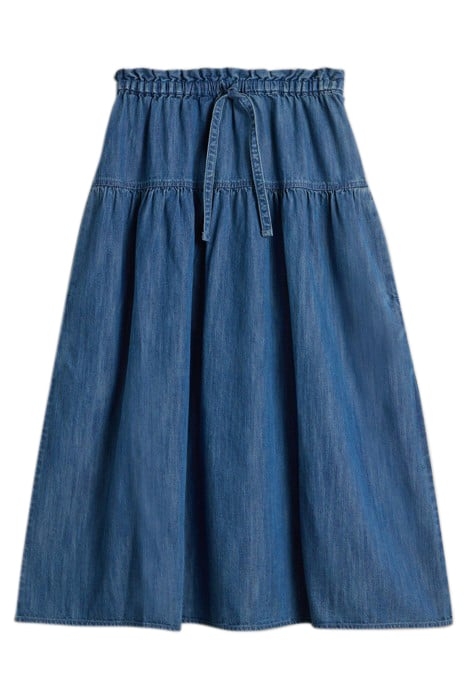 SEEMA DENIM SKIRT MID DENIM 3