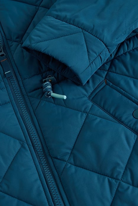 EMILIA QUILTED COAT DARK TEAL 6