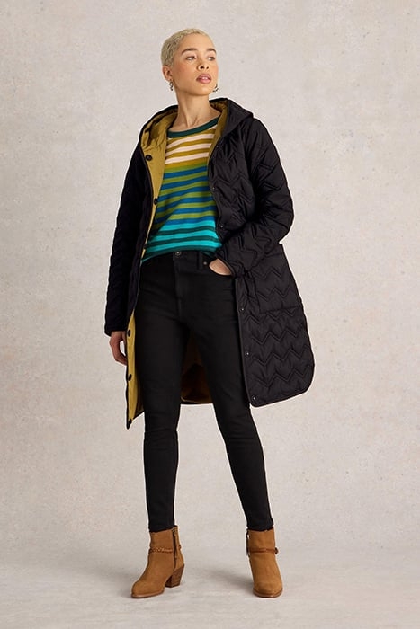 ARLET QUILTED COAT PURE BLACK 3