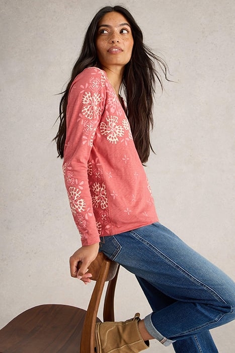 NELLY LS TEE PINK MULTI 4