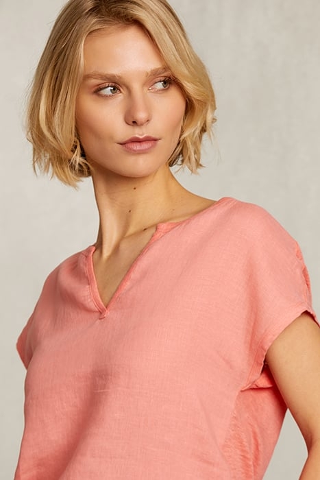 ORANGE V-NECK T-SHIRT 4