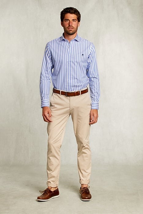 CUSTOM FIT STRIPED SHIRT BLUE/WHITE BLUE 3