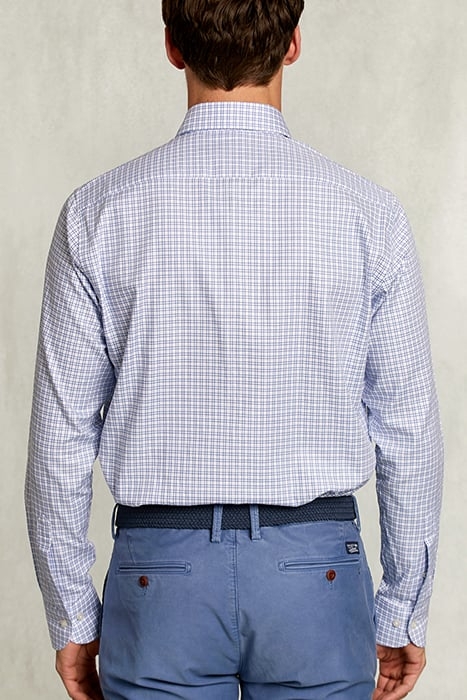 CUSTOM FIT CHECKED SHIRT BLUE/WHITE BLUE 2