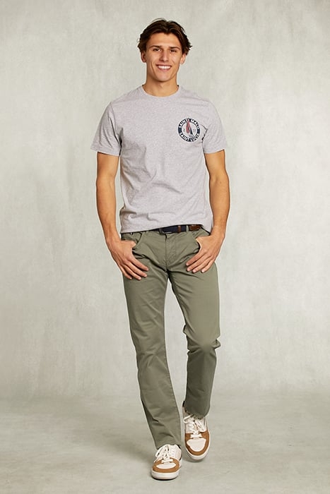 TIGHT FIT BASIC 5-POCKET PANTS SAVANNA KHAKI 3