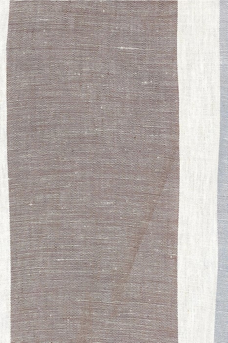 GINOSI LINEN WIDE STRIPE BLUE MIRAGE 7