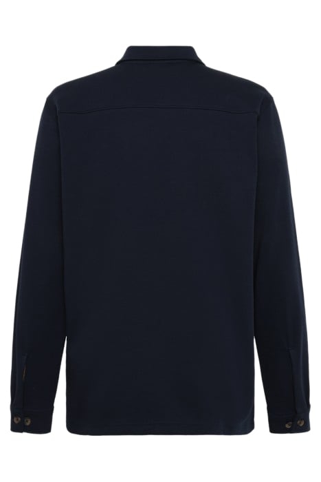 BERTLESI ZIP OVERSHIRT DEEP MARINE 2