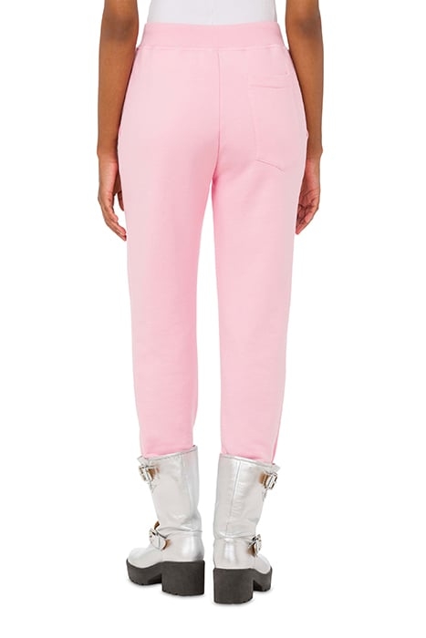 PINK COTTON PANTS WITH MULTICOLOR LOGO PINK 2