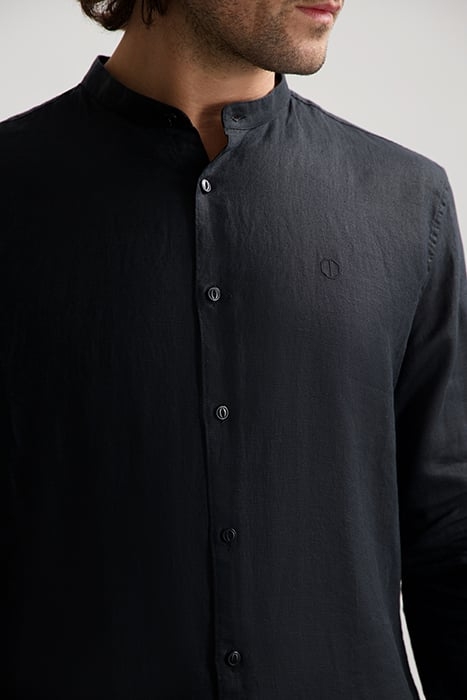 DS_JAGGER MAO SHIRT BLACK BLACK 4