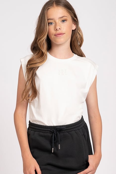 PLEAT T-SHIRT OFF WHITE 1