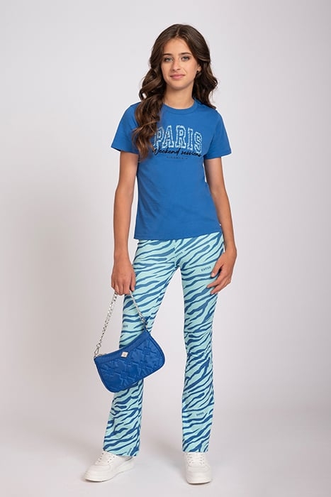 ZEBRA FLARED PANTS OCEAN MINT 1