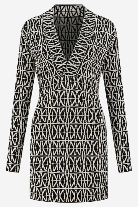 BELARUS DRESS BLACK/PEARL 5