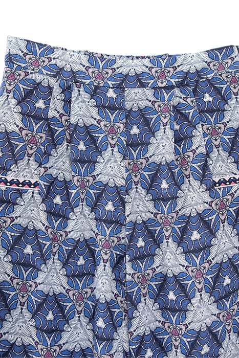 GIRLS' WHITE TROUSERS WITH GRAPHIC WAX PRINT 3