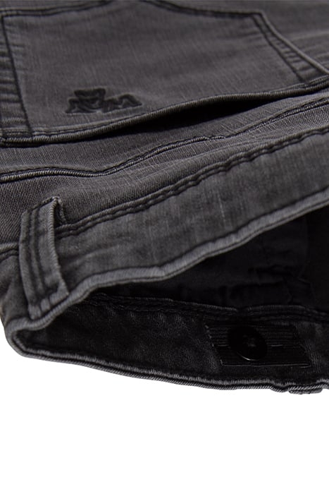 GIRLS’ FADED BLACK CROPPED WIDE JEANS 5