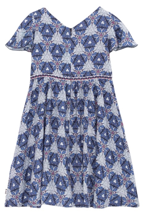 GIRLS' WHITE DRESS WITH GRAPHIC WAX PRINT 2