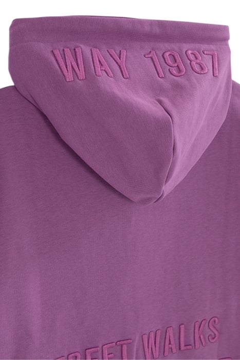 BOYS' PURPLE CARDIGAN WITH XL SLOGAN EMBROIDERED ON BACK 5