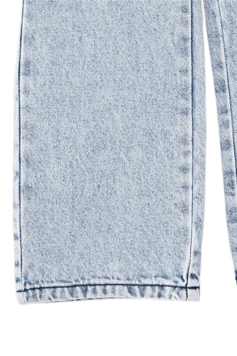 GIRLS' BLUE WIDE LEG JEANS WITH SCARF BELT 6